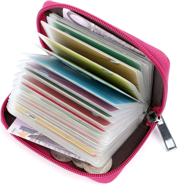 Kreditkartenetui Damen Herren Kartenetui Leder Rose, Rose