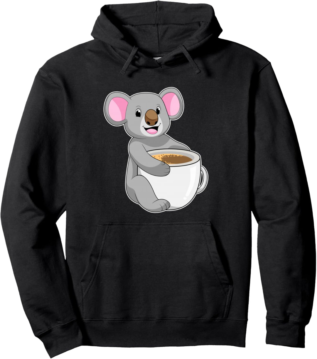Koala Kaffee Tasse Pullover Hoodie