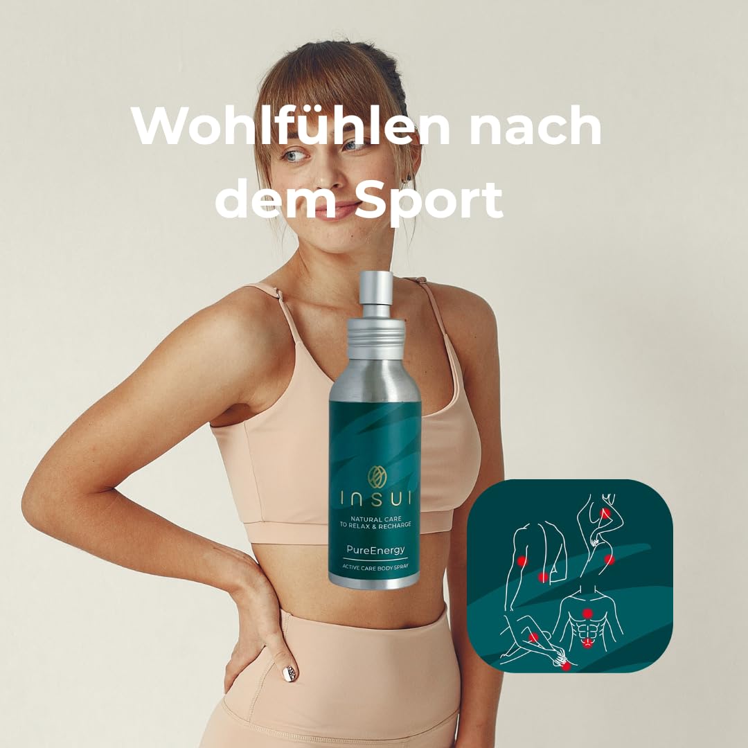 Natürliches Körperspray für Sport und Verspannungen, Schnelle Regeneration, Entspannt Arme und Beine