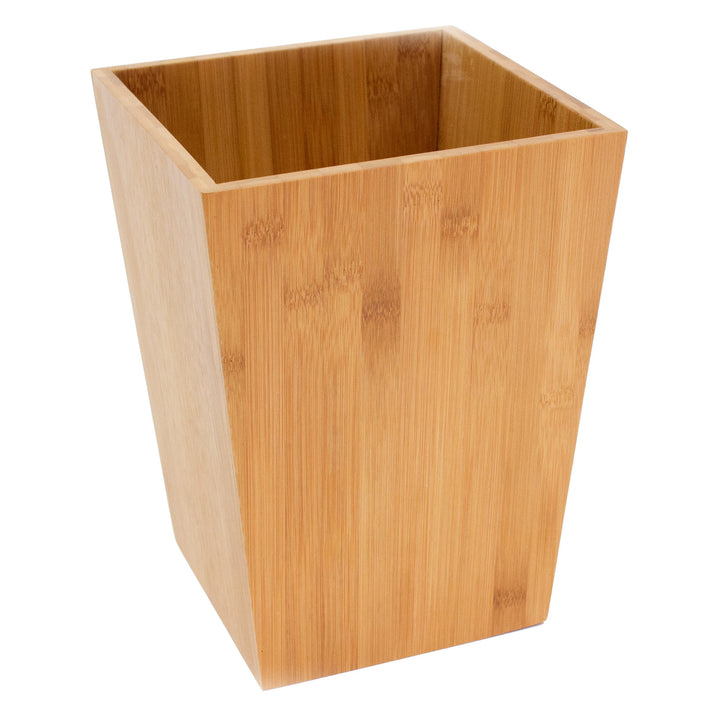 MSV Abfalleimer Papierkorb Bambus - 10 Liter - 26,5 x 20 x 20 cm Bambou, Bambou