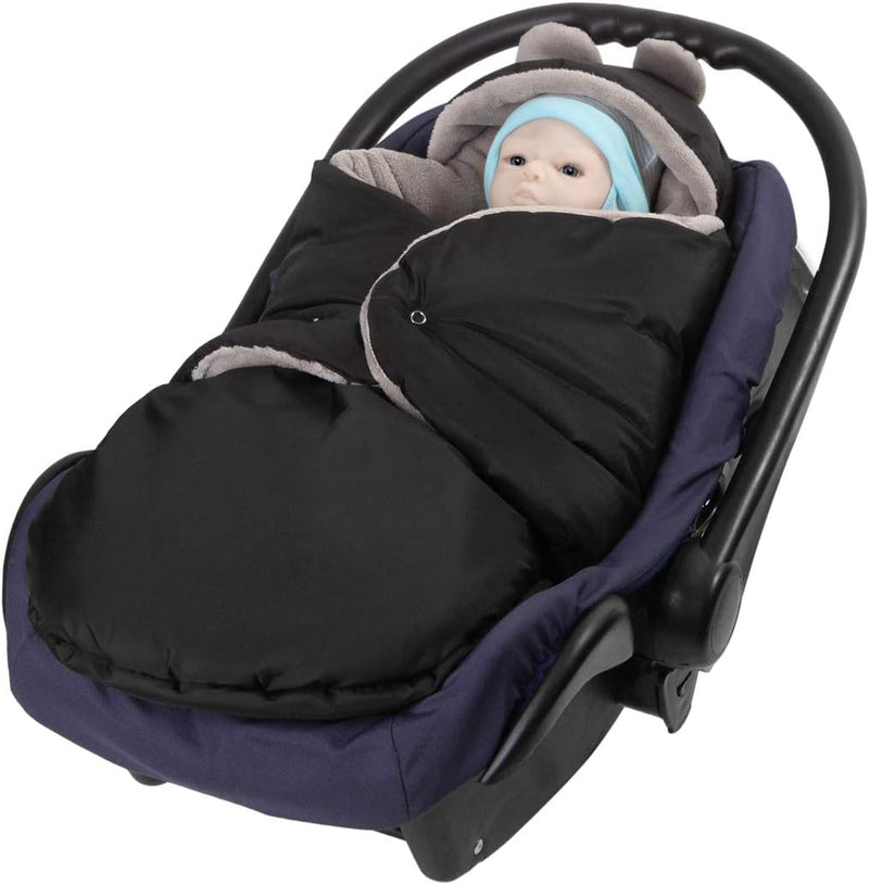 millybo Fusssack Baby Einschlagdecke für Winter geeignet für Kinderwagen Babyschale Babybett Autosit