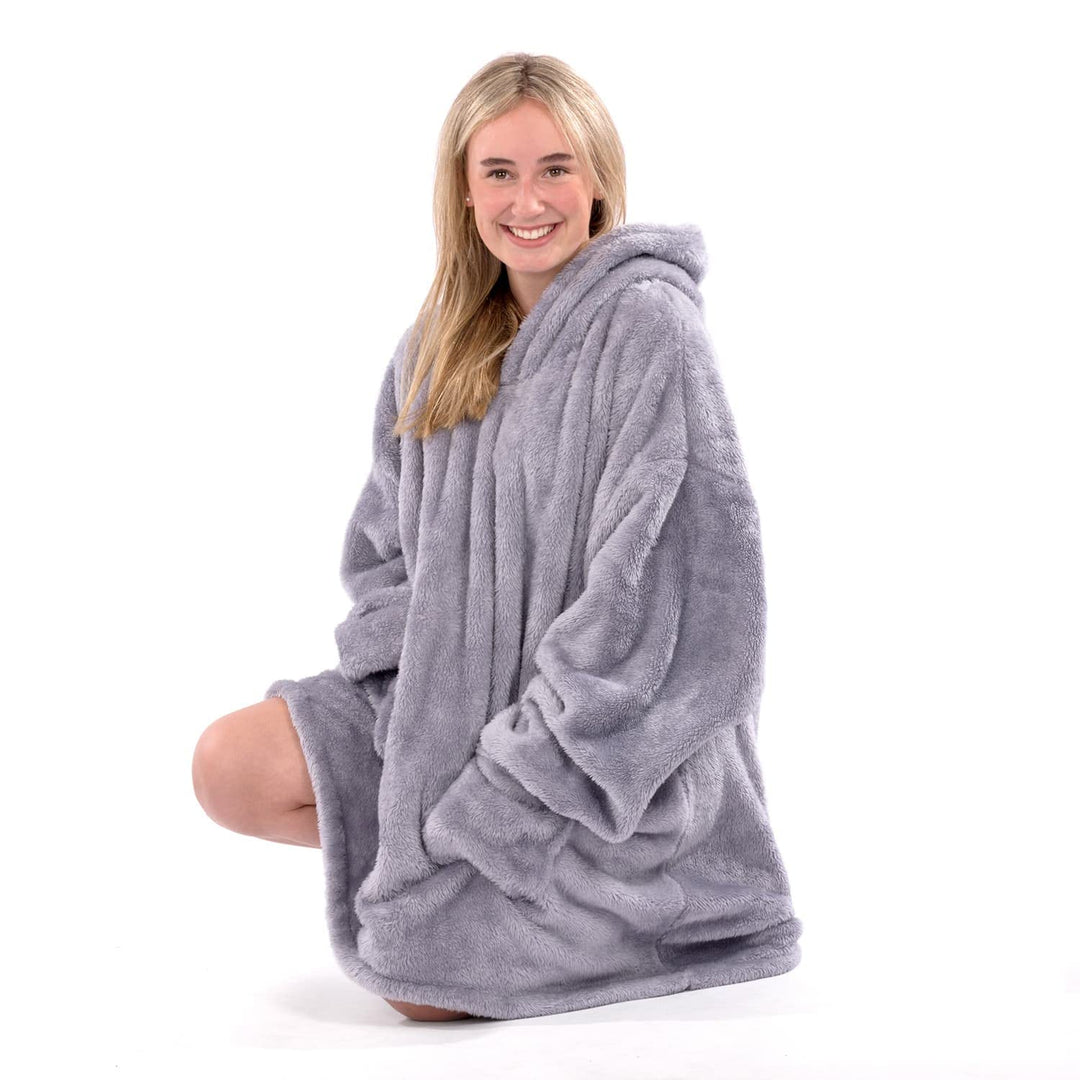 Snug Rug Decke mit Ärmel Pullover Decken-Kapuzenpullover Übergrosse Sweatshirt Hoodie Kuscheldecke m