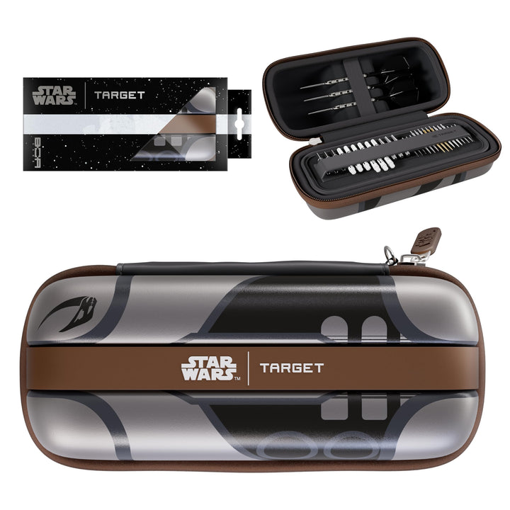 Target Darts Star Wars Mandalorian BOA Wallet | Premium Disney Darttasche mit Charakterdesign, Aufbe