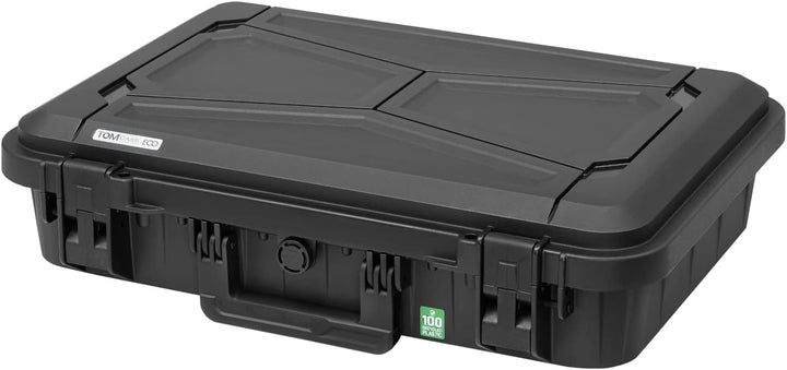 TOMcase Laptop Koffer 16–18 Zoll wasserdicht - ECO Schutzkoffer für Notebook Tablet und Zubehör - St