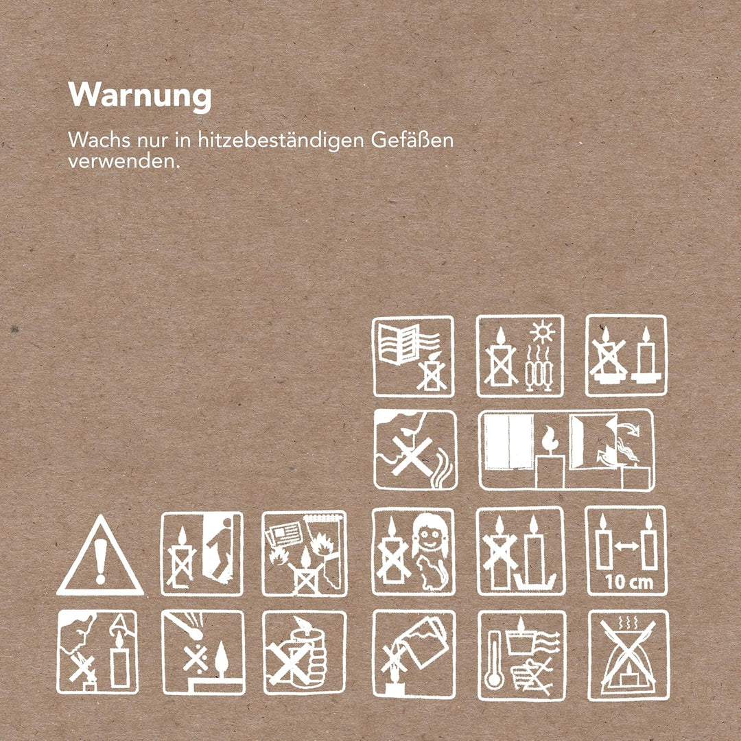 Kerzensand Bourbon Vanille Kerzen Granulat 400g - Weisses Paraffinwachs für DIY-Kerzen, Inkl. 4 Doch
