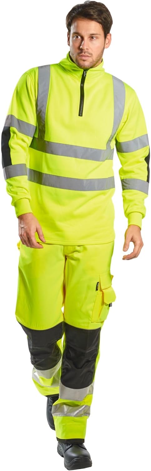 Portwest Xenon Rugby Shirt, Grösse: 4XL, Farbe: Gelb, B308YER4XL 4XL Gelb, 4XL Gelb