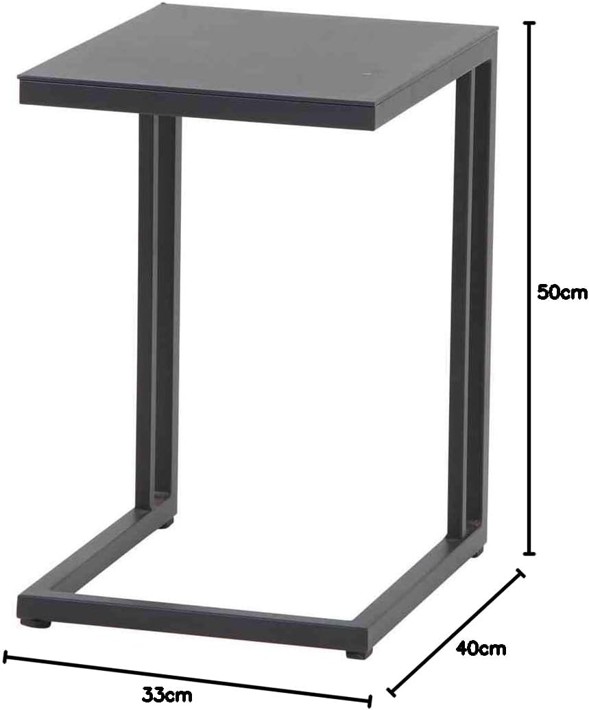 Siena Garden Ramo Beistelltisch, Braun, 33,5x40x50 cm