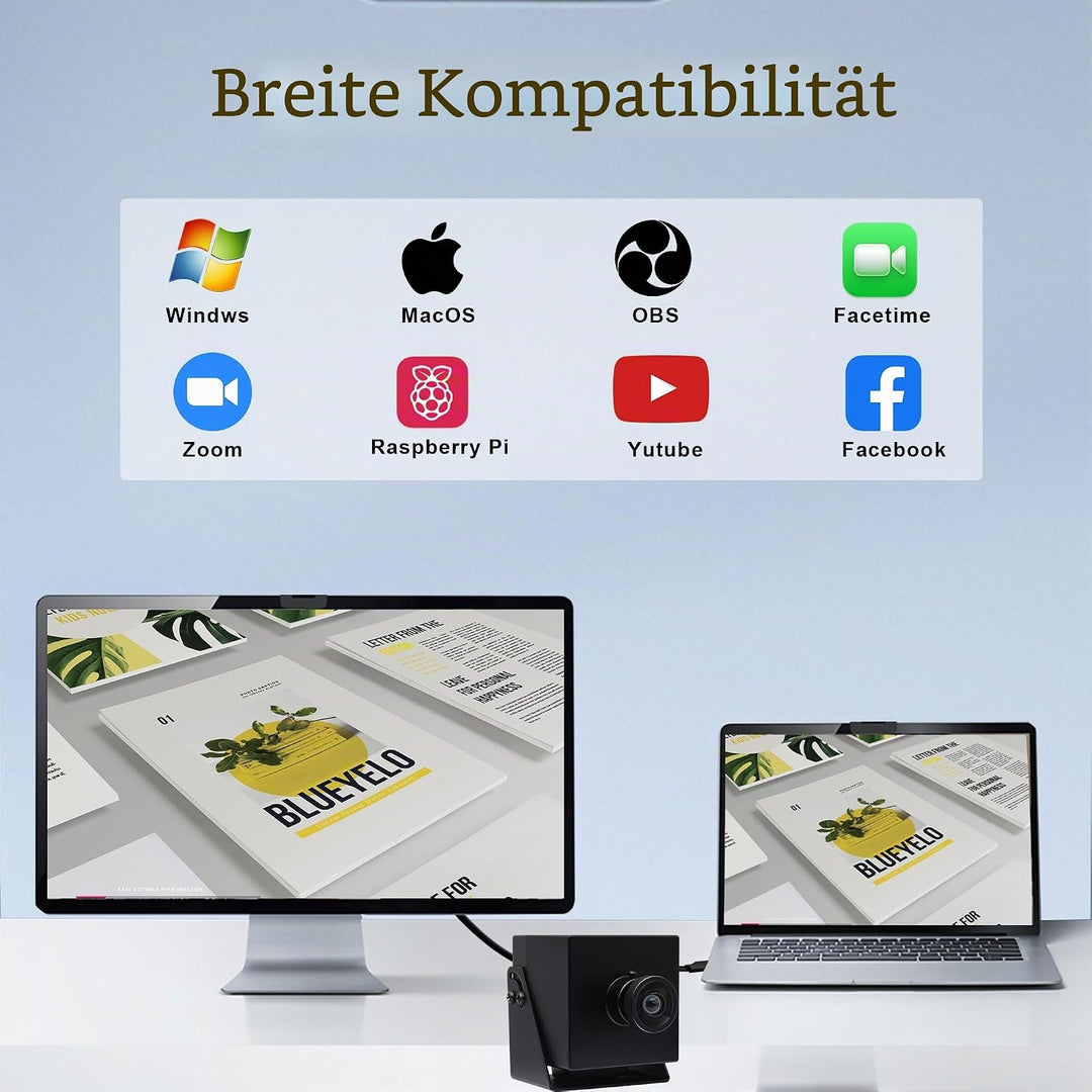 Svpro 4K HDMI USB3.0 Webcam 60FPS Weitwinkel 120 Grad USB Streaming Kamera 4K 60FPS H.264 Externe Co