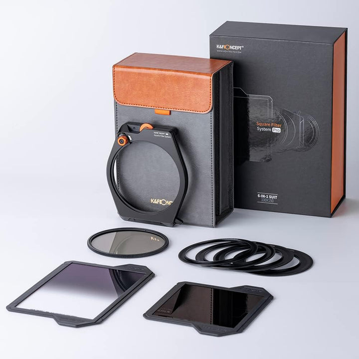 K&amp;F CONCEPT Rechteckfilter Set | inkl.95mm CPL Filter+ ND1000+ GND8 Verlaufsfilter+ Filterhalter+ 4e