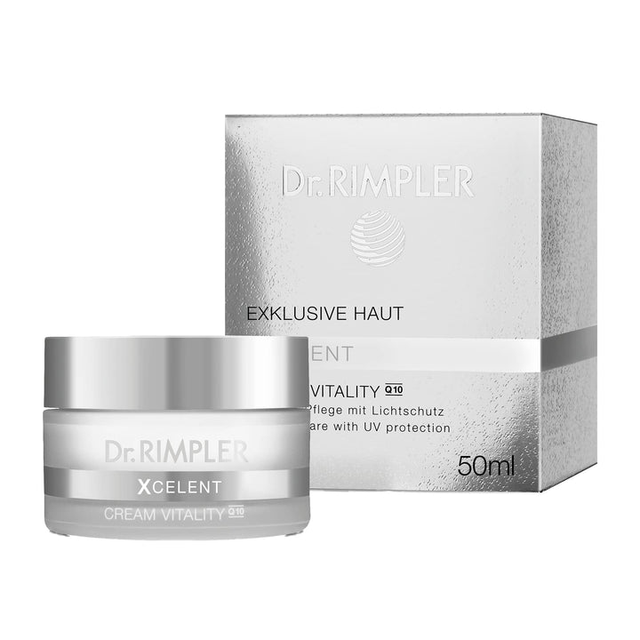Dr. Rimpler Straffende Gesichtscreme "Xcelent Vitality" mit Q10 I Wirkungsvolle Anti Aging Creme geg