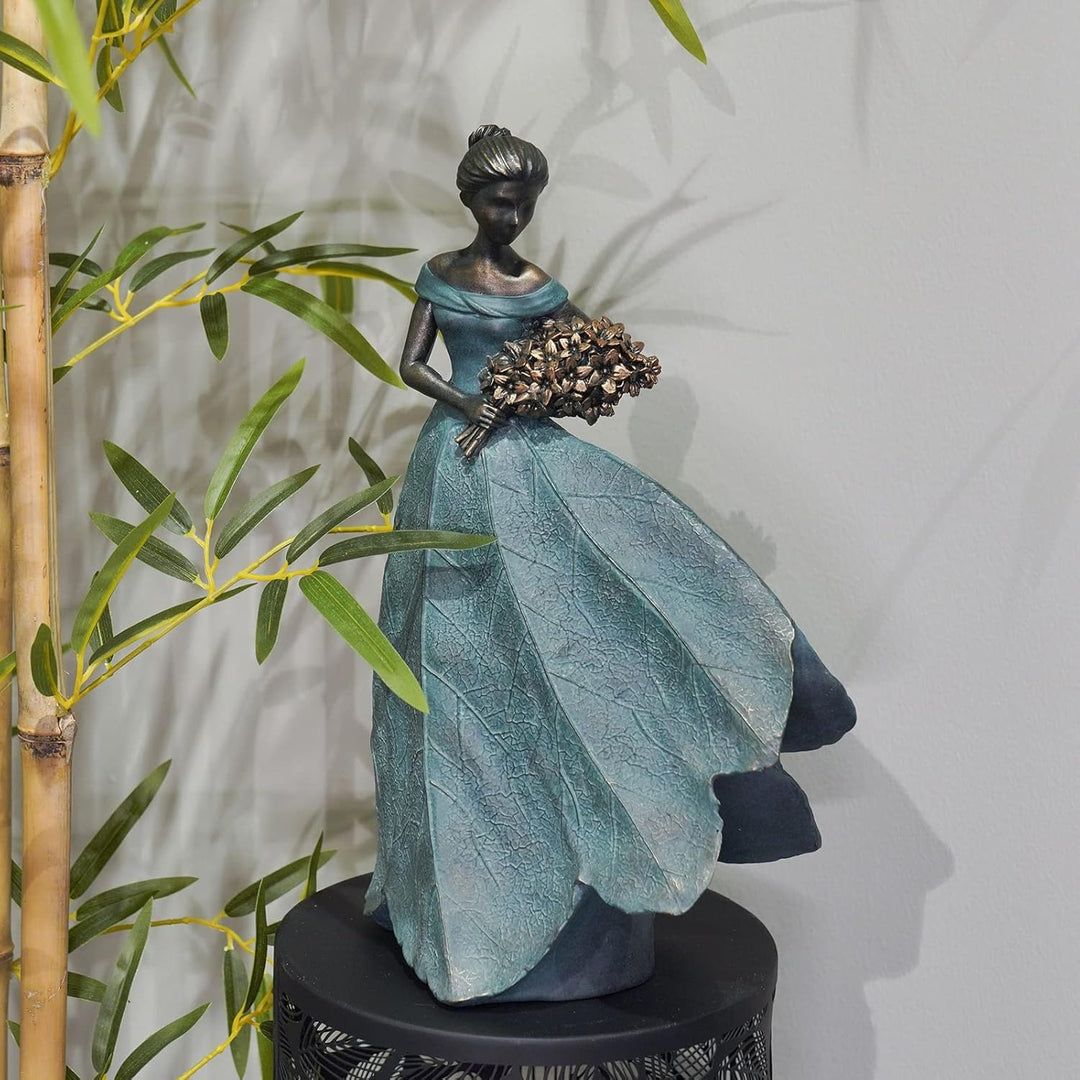 Guichifun Fairy Statue Collection Home Decoration – Blatt Engel Mädchen Harz Heimdekoration für drau
