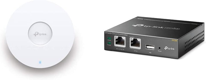 TP-Link EAP660 HD AX3600 Gigabit Dualband WiFi 6 WLAN Accesspoint, weiss & OC200 Omada Hybrid PoE Cl