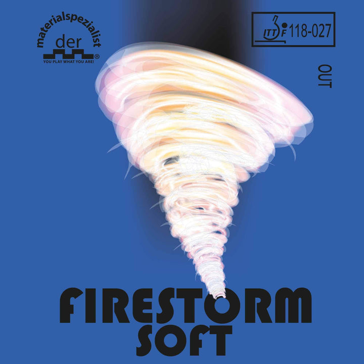 Belag Firestorm Soft (Kurznoppe) Optionen 1,5 mm, rot