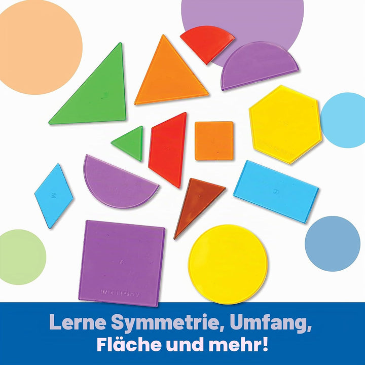 Learning Resources Transparente geometrische Formen, Mittel Single, Single