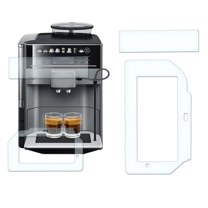Abtrobfblech Kratzschutz Folie und Display Schutzfolie geeignet für Siemens EQ.6 Plus S700 Set Sieme