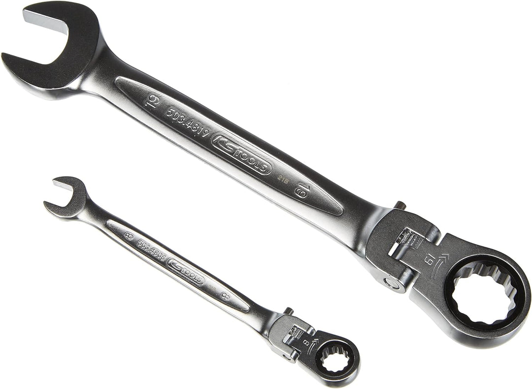 KS 5034868 Tools 503.4868 GEARplus Gelenk-Ratschenringmaulschlüssel-Satz, 18-tlg. & 917.0779 1/4 Zol