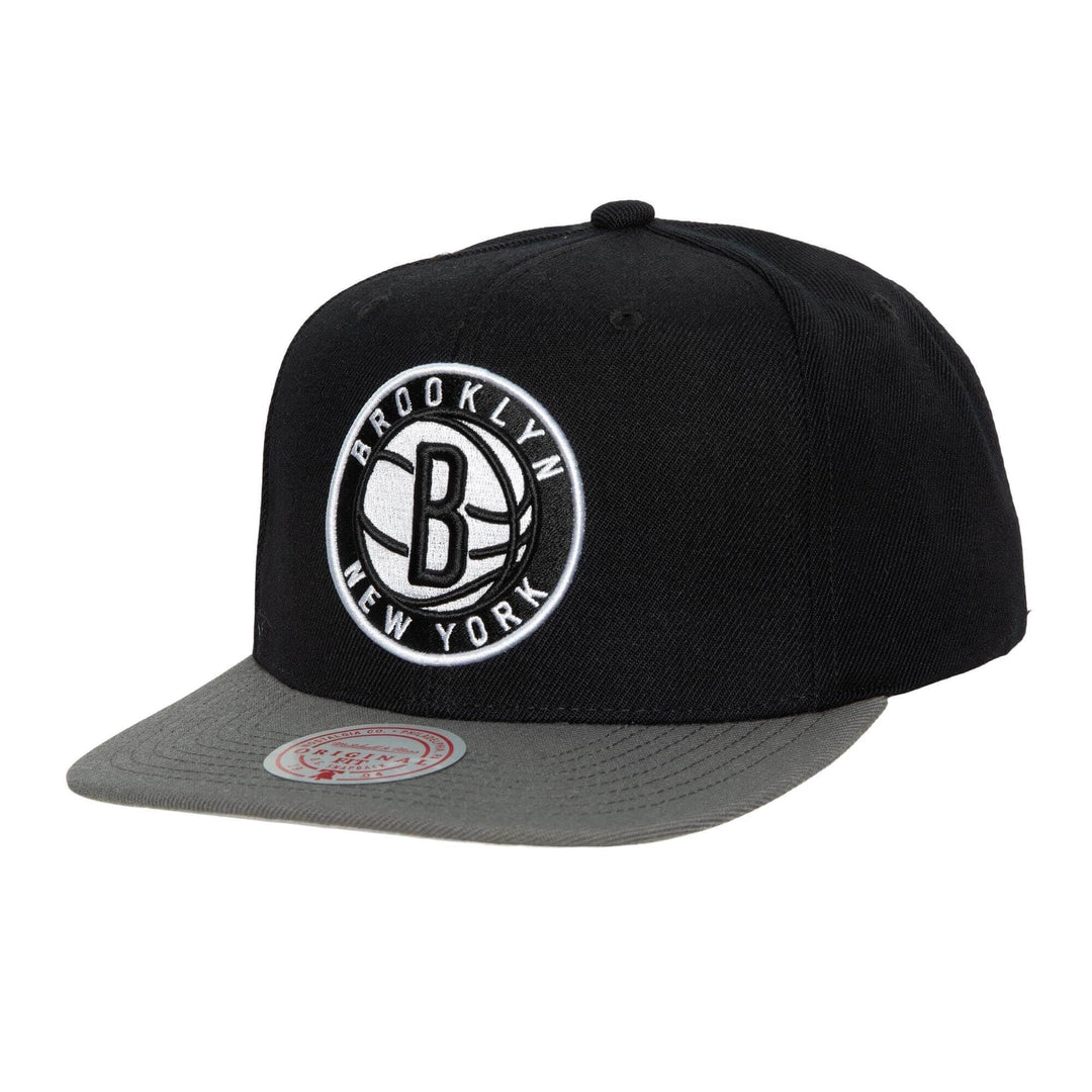 Mitchell & Ness Snapback Cap NBA Wool 2 Tone Brooklyn Nets Black/Grey