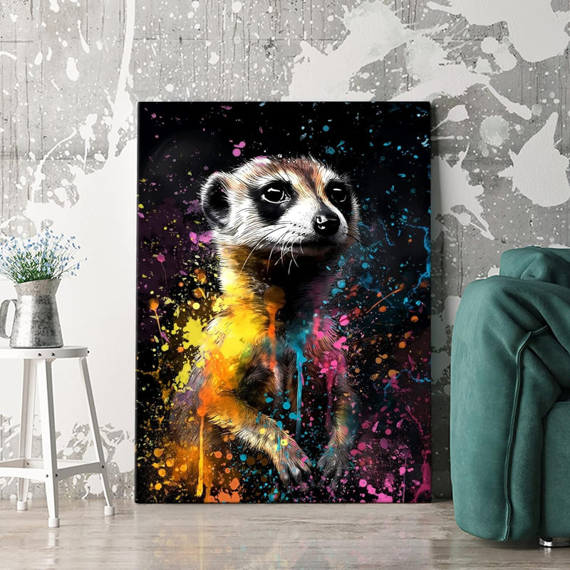 Artmazing | Erdmännchen Bild bunt | Poster & Kunstdrucke | Bild Erdmännchen | S-Art Bilder | Erdmänn