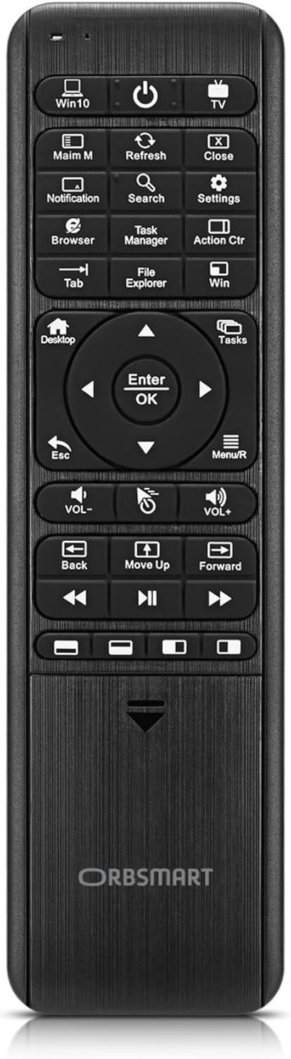 Orbsmart WA-1 kabellose Windows 10/11 Airmouse mit Deutscher Tastatur/inklusive Infrarot Anlernfunkt