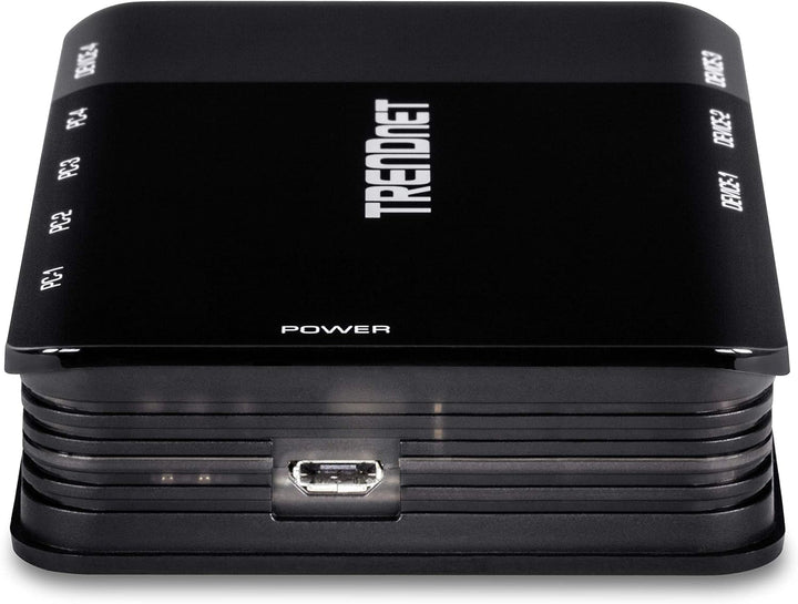 TRENDnet TK-U404 4-Port USB 3.1 Sharing Switch, 4 x USB 3.1 für Computer, 4 x USB 3.1 für Geräte, Wi