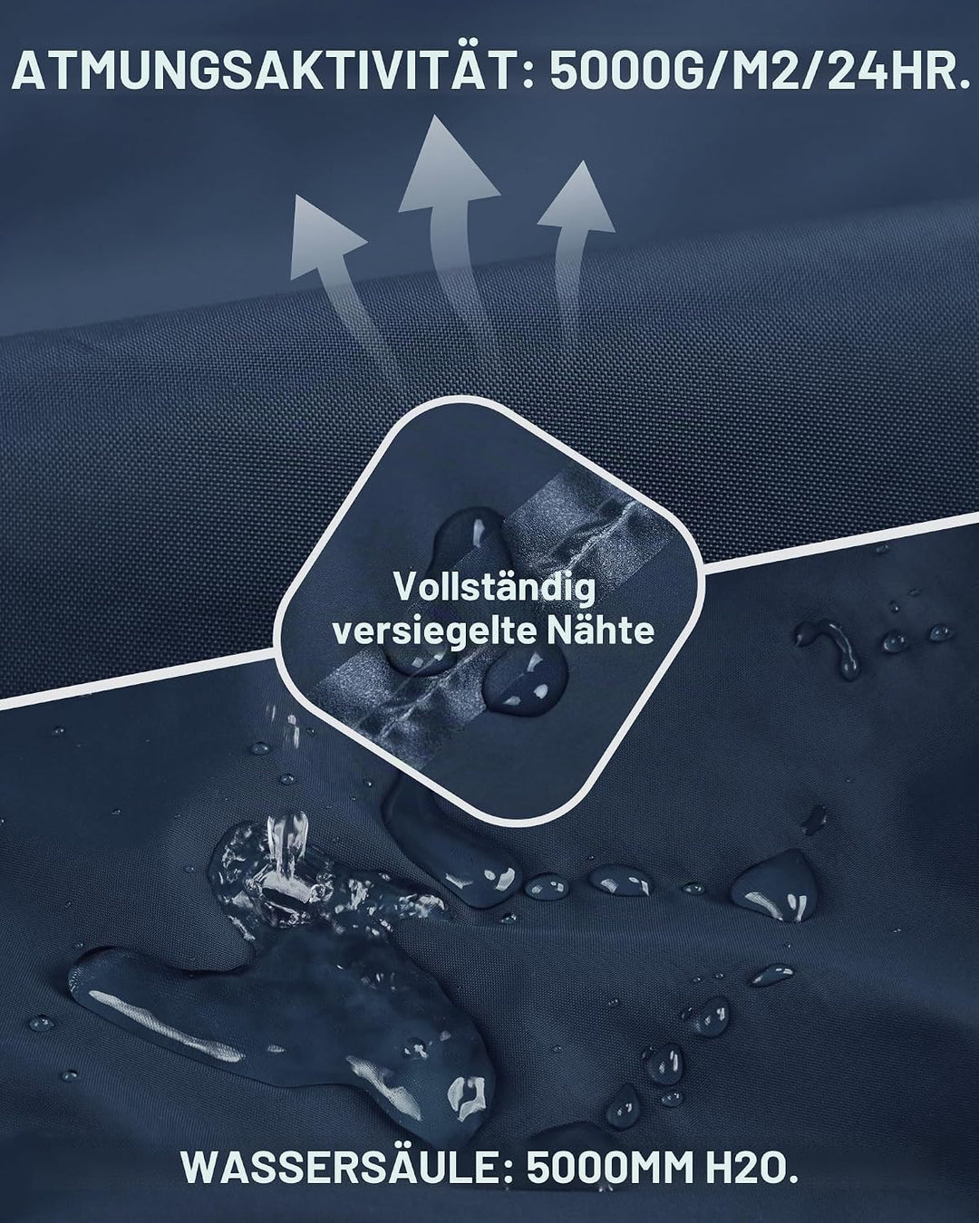 33,000ft Packbare Regenhose Herren Wasserdicht Leichte Fahrrad Überziehhose Winddicht Reflektierende