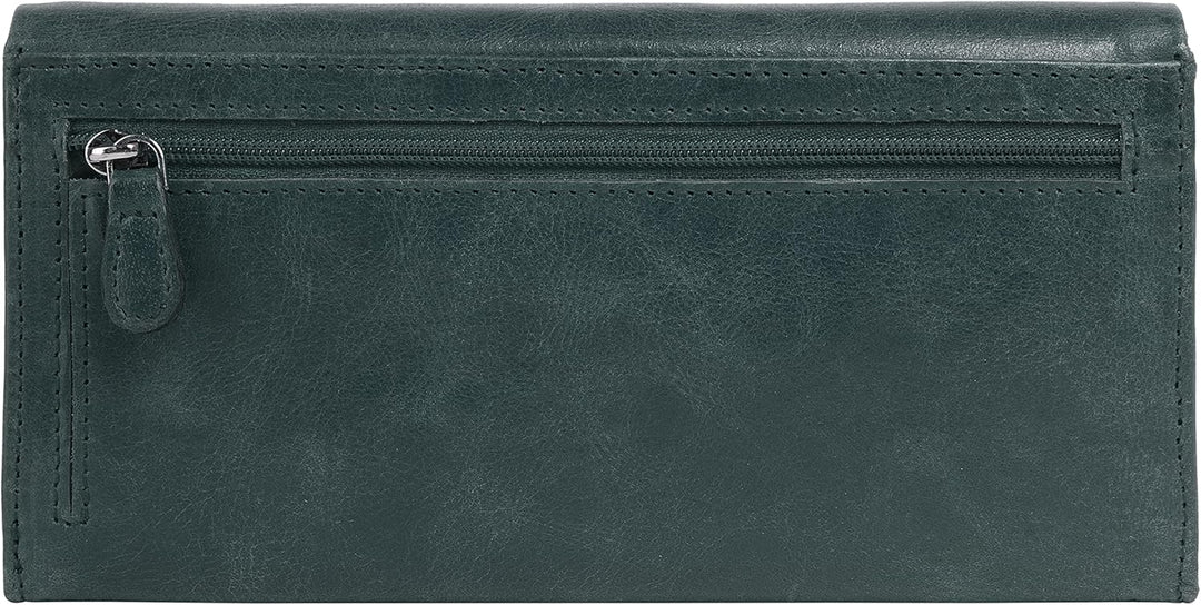 bruno banani Geldbörse Echt Leder Damen | Rindleder Geldbeutel, Brieftasche mit 19 Kartenfächern, He
