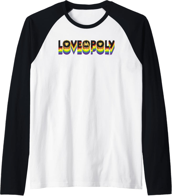 Monopoly Loveopoly Rainbow Word Stack Raglan