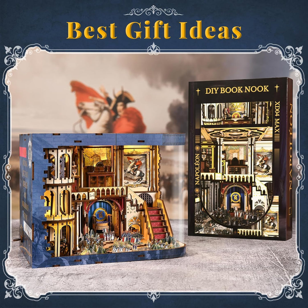 DIY Book Nook Kit Miniatur Puppenhäuser Haus Kit, Bookshelf Decor, Bücherecke, Booknook Häuser Model