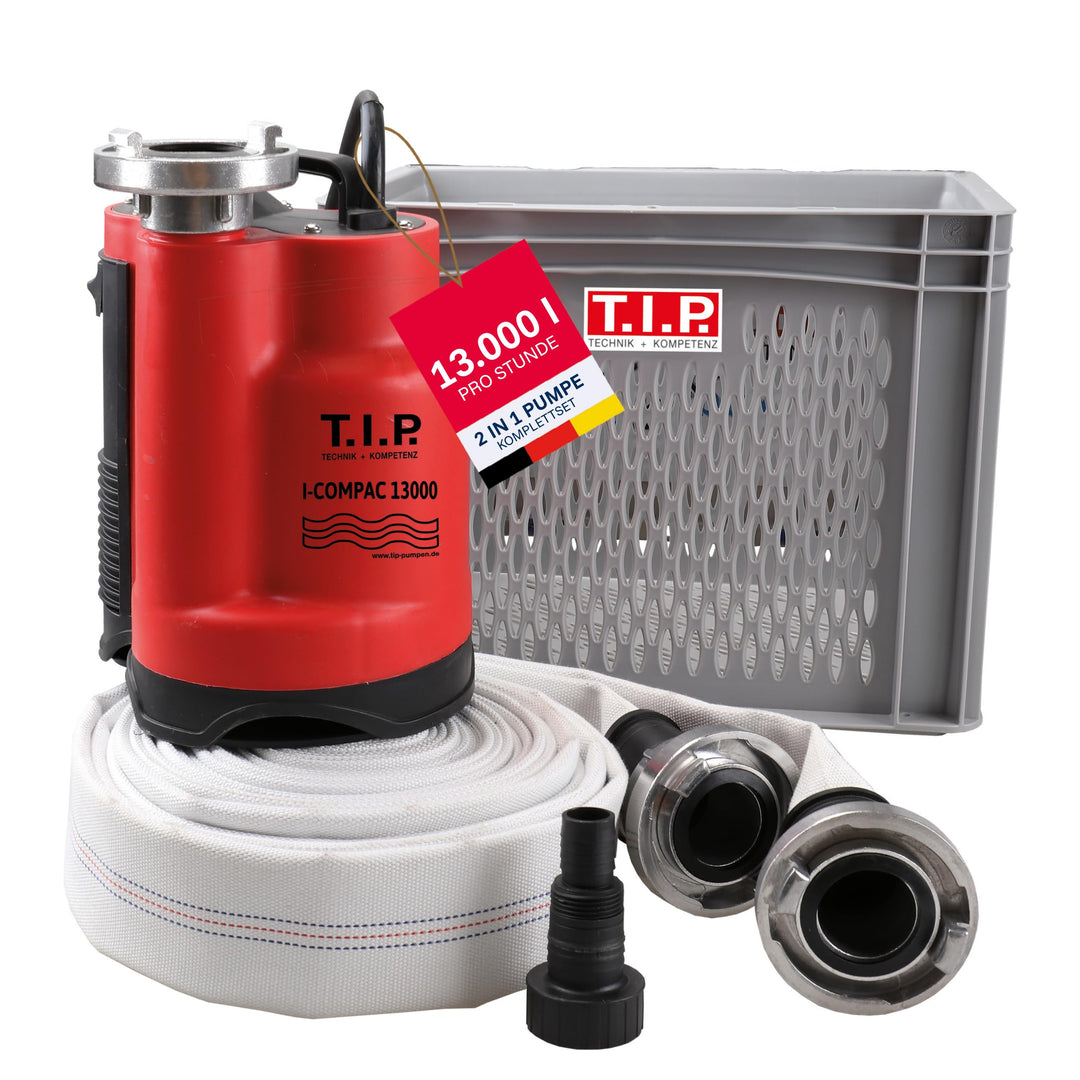 T.I.P. Anti Flut Kit (13.000 l/h Fördermenge, vertikaler Pumpenausgang, Schutz vor Überschwemmung mi