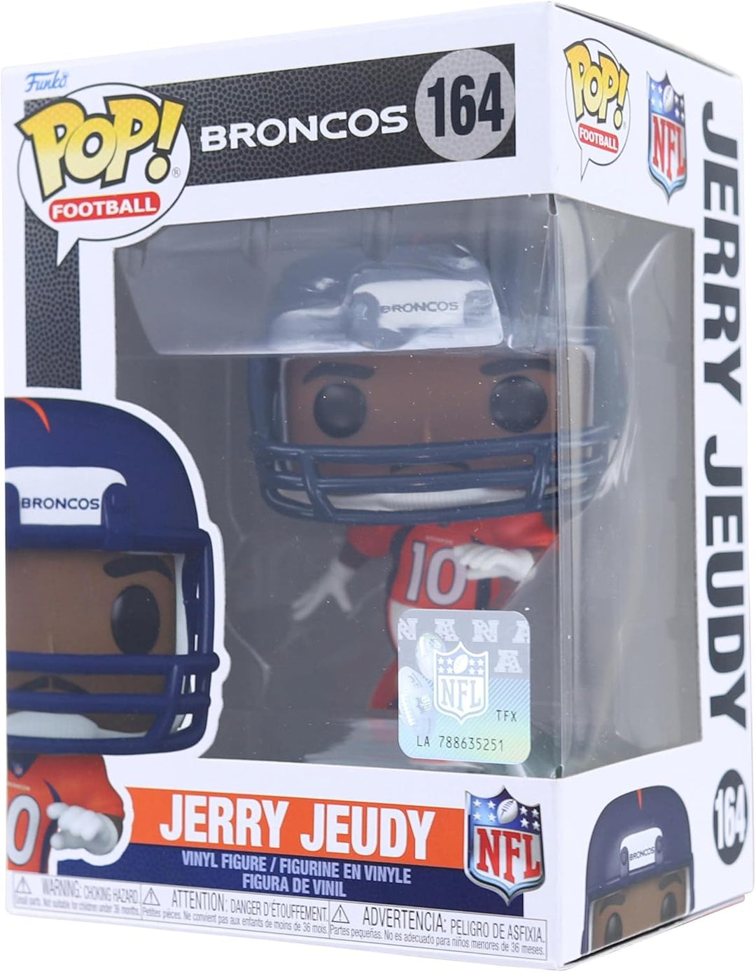 Funko Pop! NFL: Broncos - Jerry Jeudy - (Home Uniform) - Vinyl-Sammelfigur - Geschenkidee - Offiziel