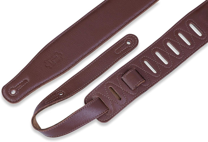 Levy's Leathers M26gf-brn Gurt mit Oberseite aus Garment Leder, 2.5 inch - Braun, Braun