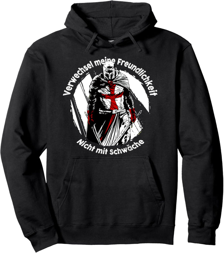 Kreuzzug Ritter Crusader Deus Vult Tempelritter Pullover Hoodie