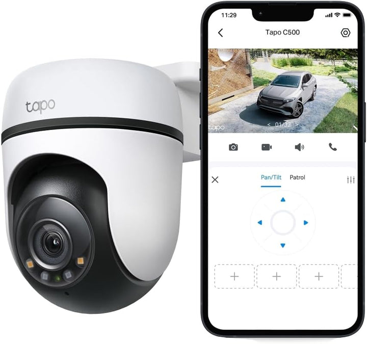 TP-Link Tapo C500 WLAN Überwachungskamera Aussen, 360° Sichtbereich, 1080p Auflösung, Bewegungserken