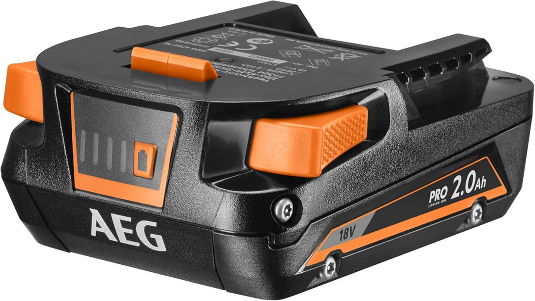 AEG 18 V Pro18V Akku-Bohrschrauber, BS18G4-202C, Drehmoment 60 Nm, inkl. 2 x 18 V 2,0 Ah Akkus und L
