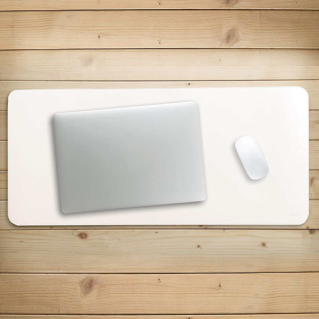 Londo Leder Verlängerter Mouspad, Multifunktionale Schreibtischunterlage - Rutschfesten Unterseite,