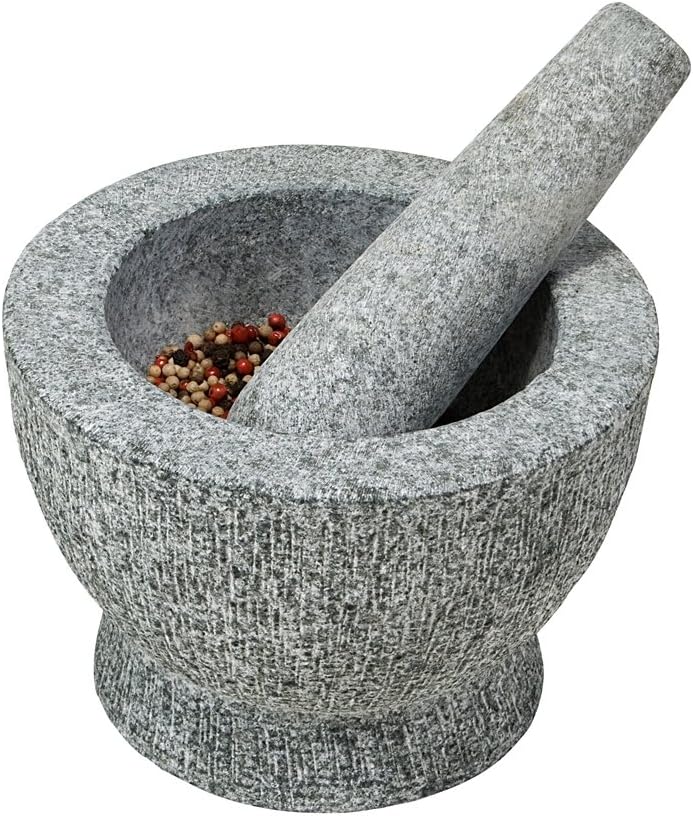 Kesper 7150213 Mörser mit Stössel, Durchmesser 18 cm, Höhe: 12 cm, Granit