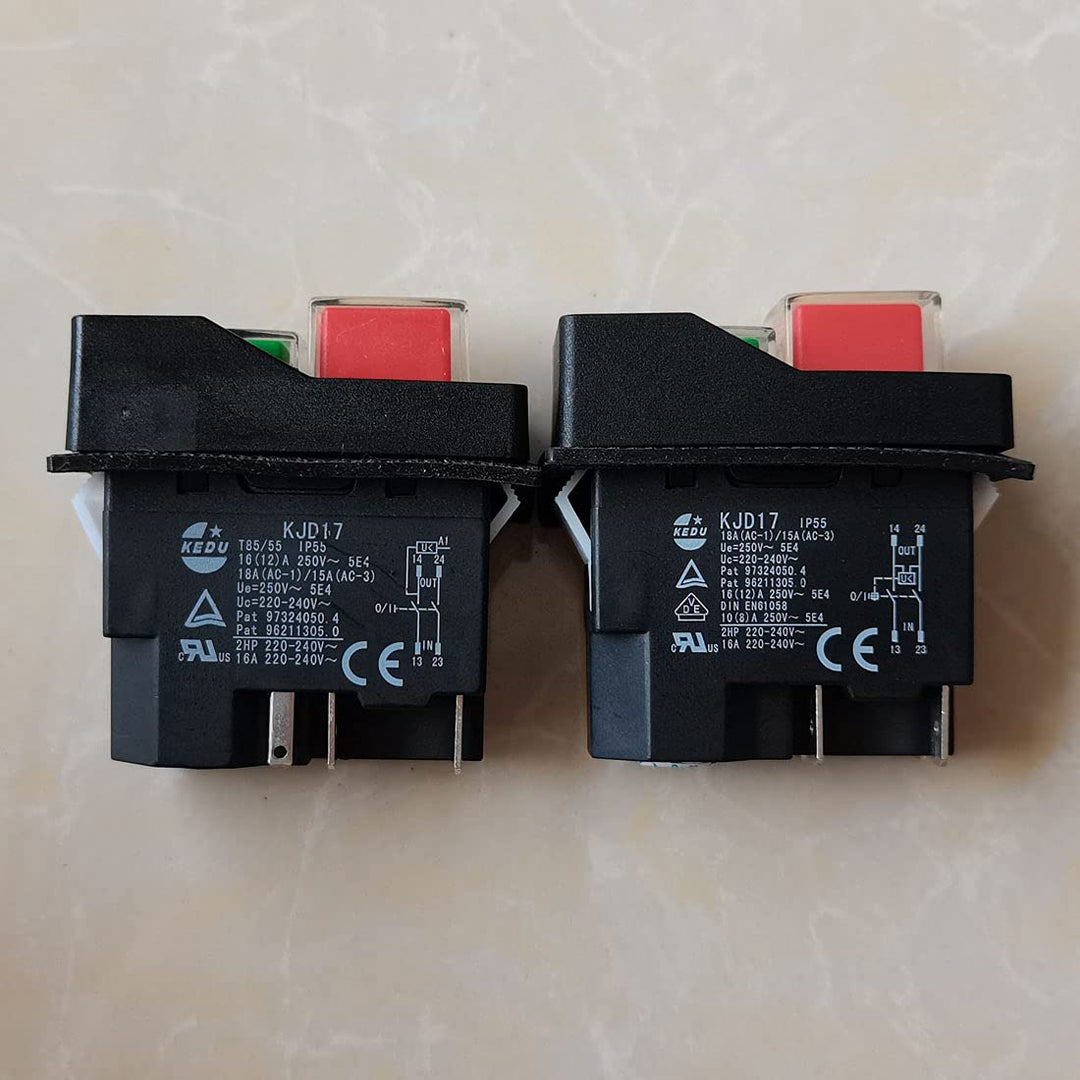 KEDU Wasserdichte elektromagnetische Drucktastenschalter für Industriewerkzeuge und Elektrowerkzeuge