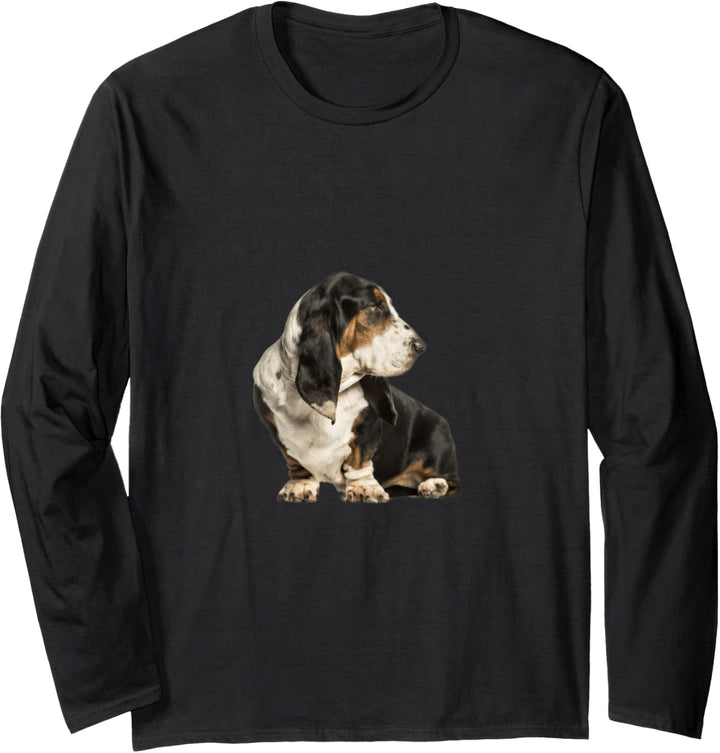 Niedlicher Basset Hound Langarmshirt