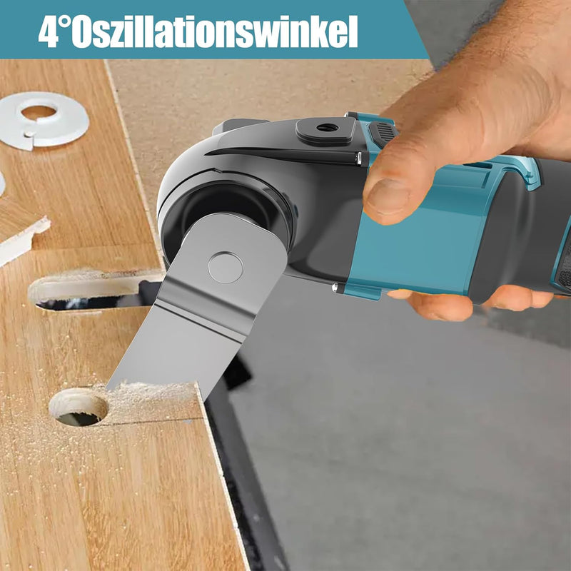 Akku Multifunktionswerkzeug für Makita 18V Akku,Multitool,Oszillierwerkzeug,600W Bürstenlos mit 22 Z