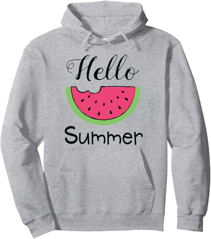 Hallo Sommer! Lustige Wassermelonen-Ferien Pullover Hoodie