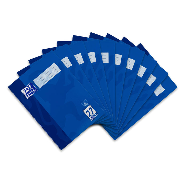 Oxford Schulheft A4, 32 Blatt, Lineatur 27, liniert, 10 Stück Single, Single
