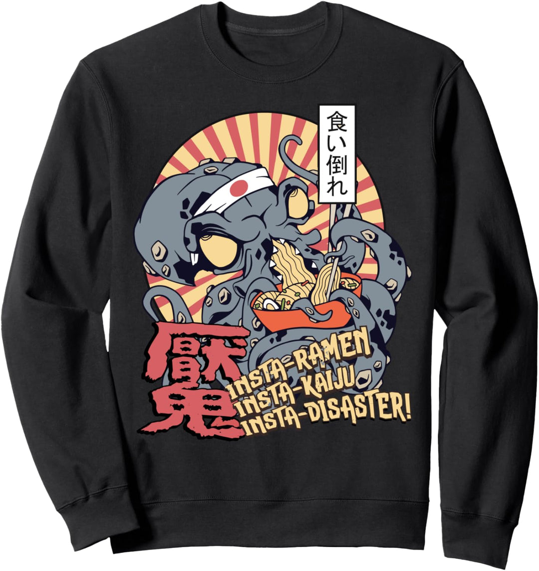 Krake isst Ramen Japan Anime Oktopus Sweatshirt