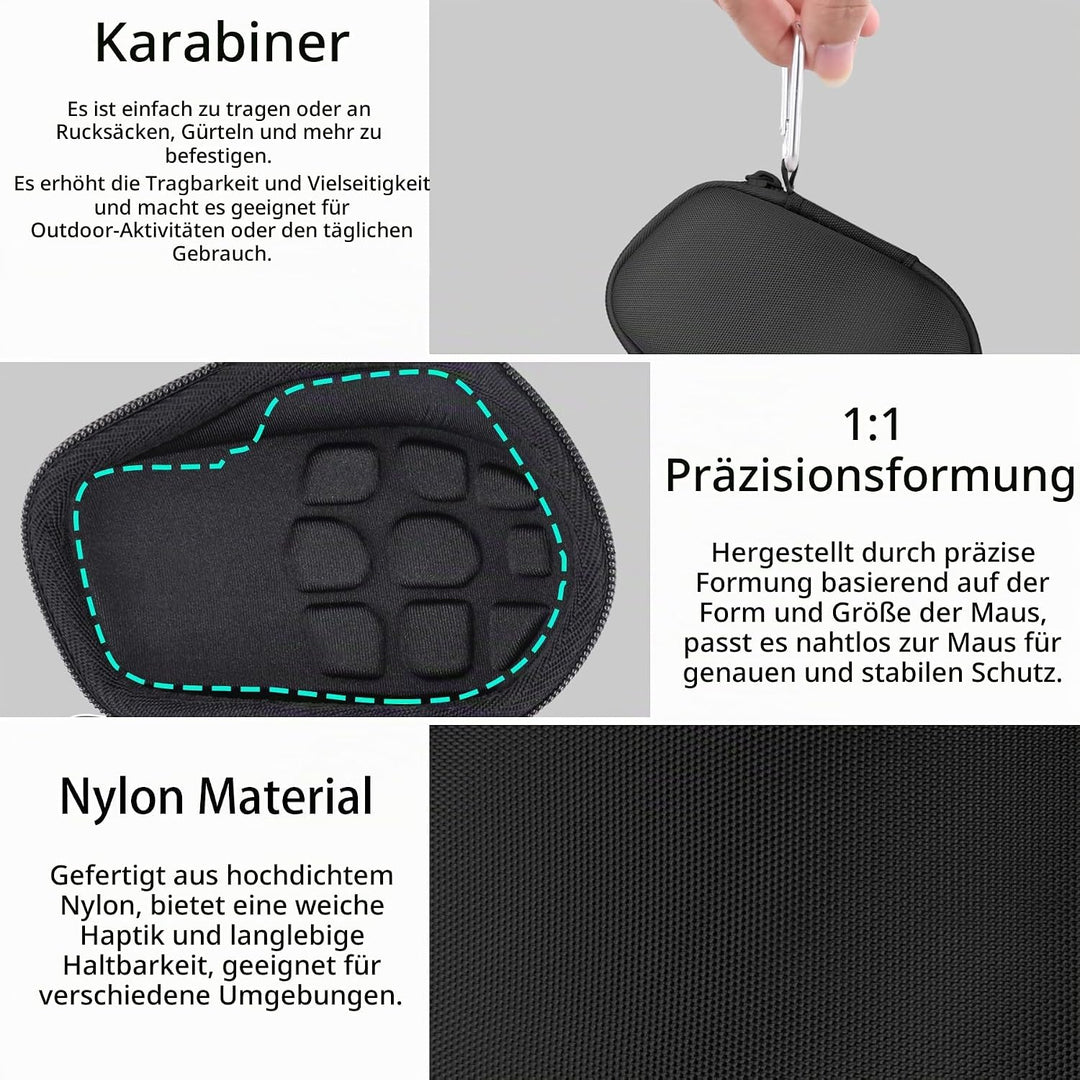 co2CREA Hart Schutz Hülle Etui Tasche für Logitech MX Master 4 /Master 3 /Master 3S Kabellose Maus,(