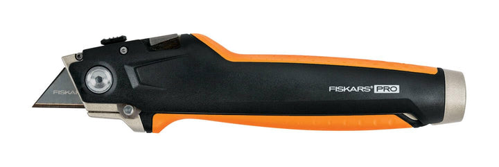Fiskars Universal-Trockenbaumesser, Länge 18,5 cm, Rostfreier Stahl/Kunststoff, Schwarz/Orange, Carb