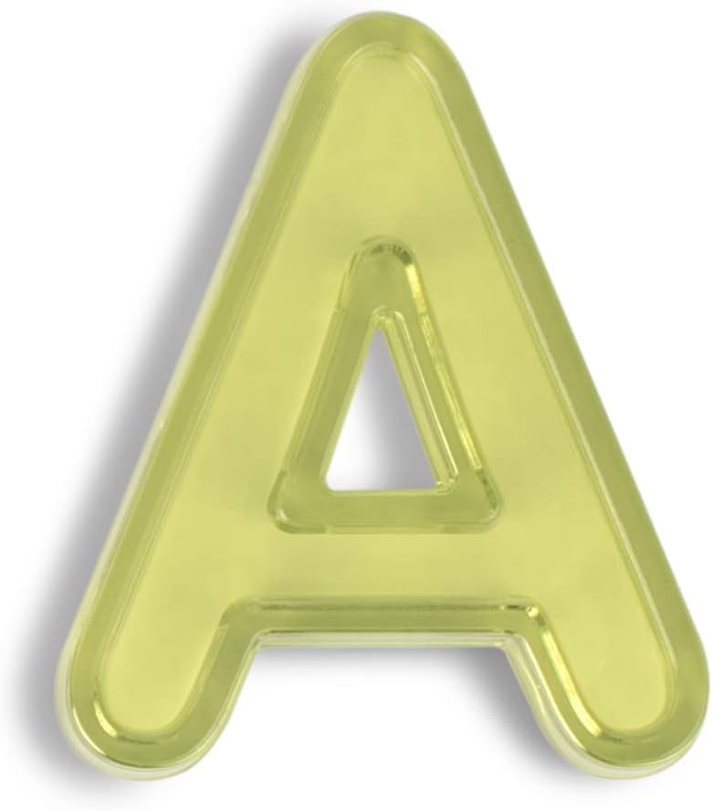 Miniland XML-32169 Transparente Grossbuchstaben 76 Stück für Tischlicht, Mehrfarbig
