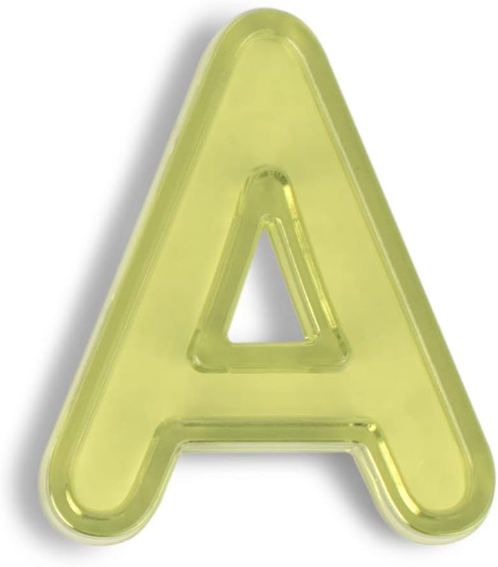 Miniland XML-32169 Transparente Grossbuchstaben 76 Stück für Tischlicht, Mehrfarbig
