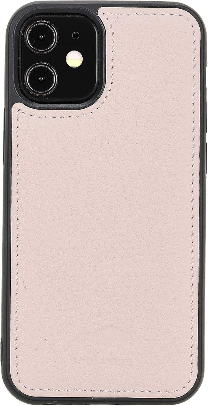 Solo Pelle Lederhülle kompatibel für iPhone 12 Mini in 5.4 Zoll abnehmbare Hülle (2in1) inkl. Karten