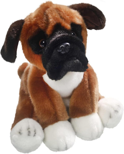 Carl Dick Boxer Hund, Plüschtier, Kuscheltier ca. 25cm 3344 Bo - Braun-schwarz-weiss, Bo - Braun-sch