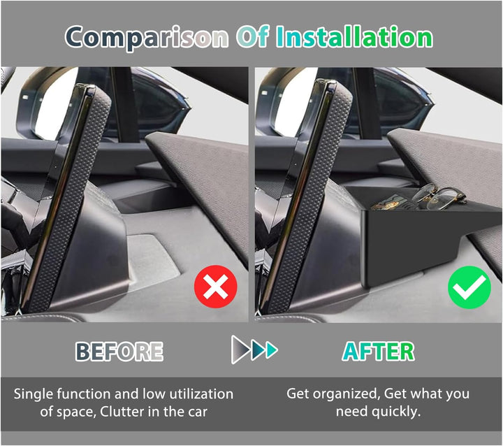 GAFAT Skod-a Enyaq iV 2020-2023 Mittelkonsole Aufbewahrungsbox, Enyaq hinter dem Bildschirm Ablagen