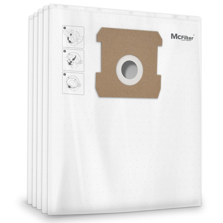 McFilter I 10 Staubsaugerbeutel 15l kompatibel für ALLE Einhell Staubsauger i geeignet für Einhell T